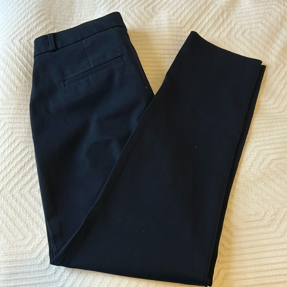 Navy Banana Republic Curvy Sloane Pants